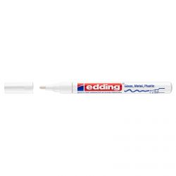 EDDING Marqueur peinture pointe fine Encre permanente laquée Blanche