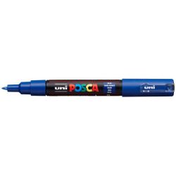 UNI POSCA Marqueur peinture à eau Pointe extra fine encre Bleue foncé