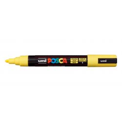 UNI POSCA Marqueur peinture Pointe moyenne ogive Encre base eau jaune
