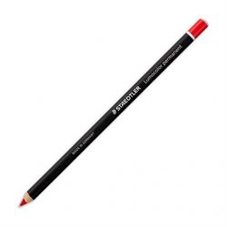 STAEDTLER Boîte de 12 crayons marqueur à sec permanent toutes surfaces Encre rouge