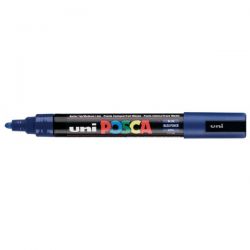 UNI POSCA Marqueur peinture Pointe moyenne Ogive Encre Bleue foncé