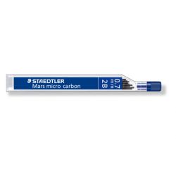 STAEDTLER Etui de 12 mines 0,7 mm polycarbone haute qualité 2B