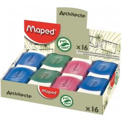 MAPED Gomme Blanche caoutchouc sous étui protecteur