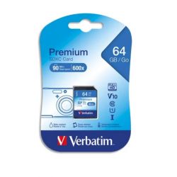 VERBATIM Carte SDXC 64Go Premium Class 10