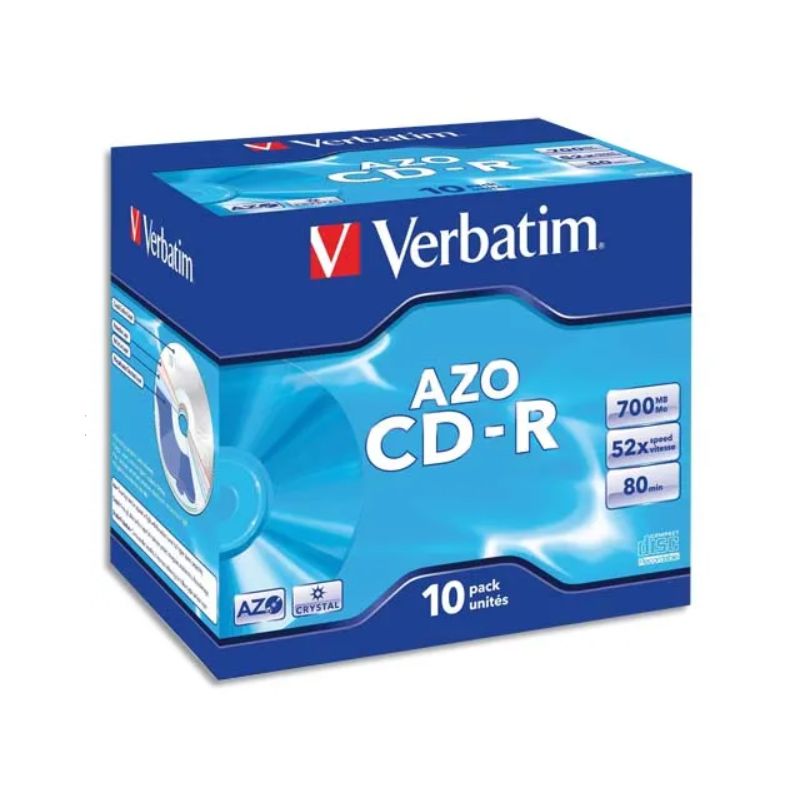 VERBATIM Boîte de 10 CDR 80mn 700Mo VERBATIM Boîte de 10 CDR 80mn 700Mo