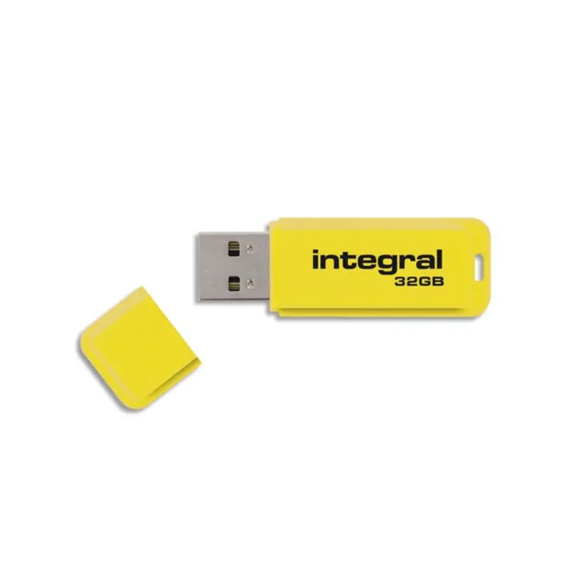 INTEGRAL Clé USB 3.0 Neon 32Go Jaune INTEGRAL Clé USB 3.0 Neon 32Go Jaune