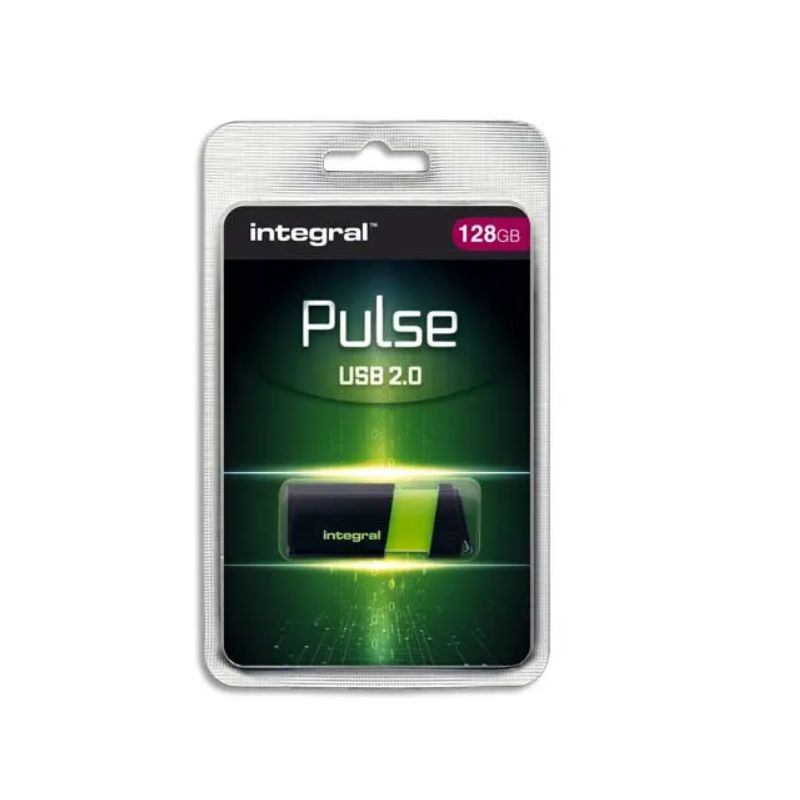 INTEGRAL Clé USB 2.0 PULSE 128Go Verte INTEGRAL Clé USB 2.0 PULSE 128Go Verte