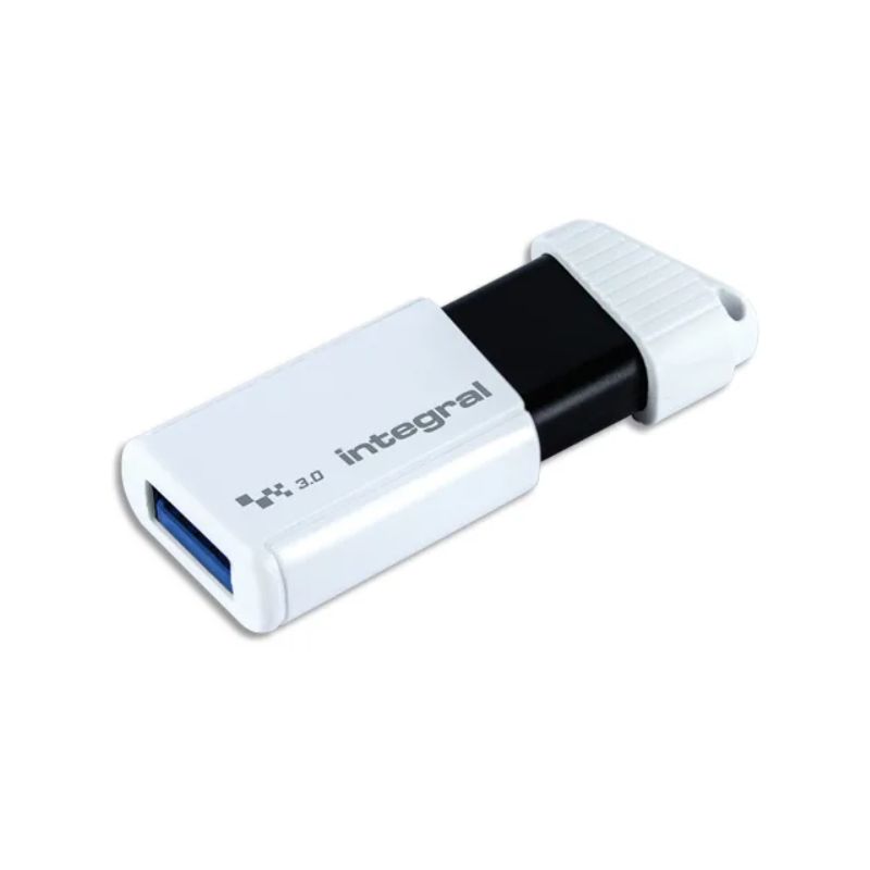 INTEGRAL Clé USB 3.0 64Go Turbo Blanche INTEGRAL Clé USB 3.0 64Go Turbo Blanche