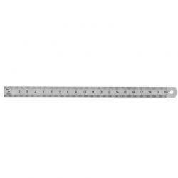 WONDAY Réglet inox 2 faces mm et 1/2mm 20 cm