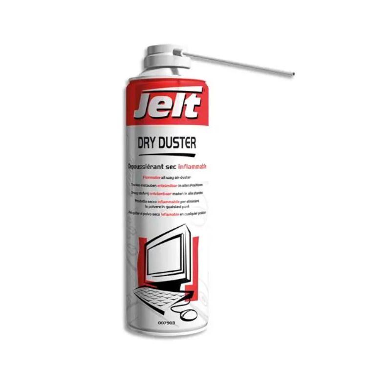 JELT Aérosol dépoussiérant gaz sec DRY DUSTER inflammable JELT Aérosol dépoussiérant gaz sec DRY DUSTER inflammable