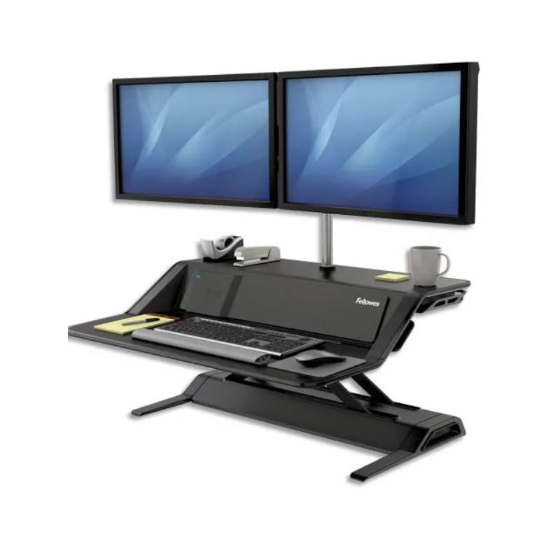 FELLOWES Plateforme assis-debout Lotus™ DX Noire FELLOWES Plateforme assis-debout Lotus™ DX Noire