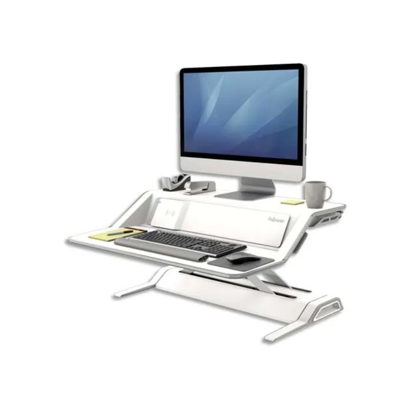 FELLOWES Plateforme assis-debout Lotus™ DX Blanche FELLOWES Plateforme assis-debout Lotus™ DX Blanche