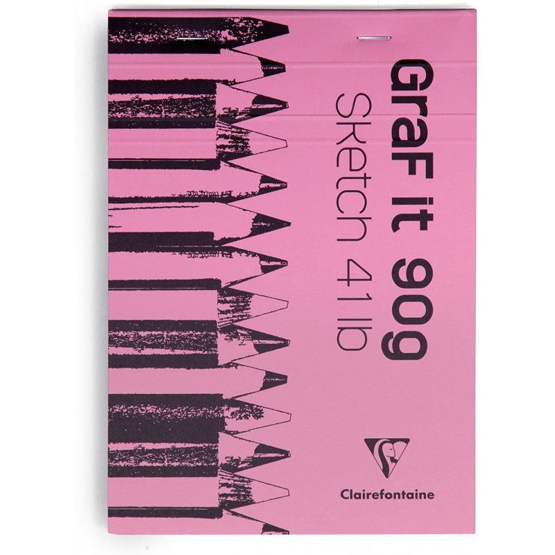 CLAIREFONTAINE Bloc de croquis Graf It format A4 80 pages microperforées 90g CLAIREFONTAINE Bloc de croquis Graf It format A4 80 pages microperforées 90g