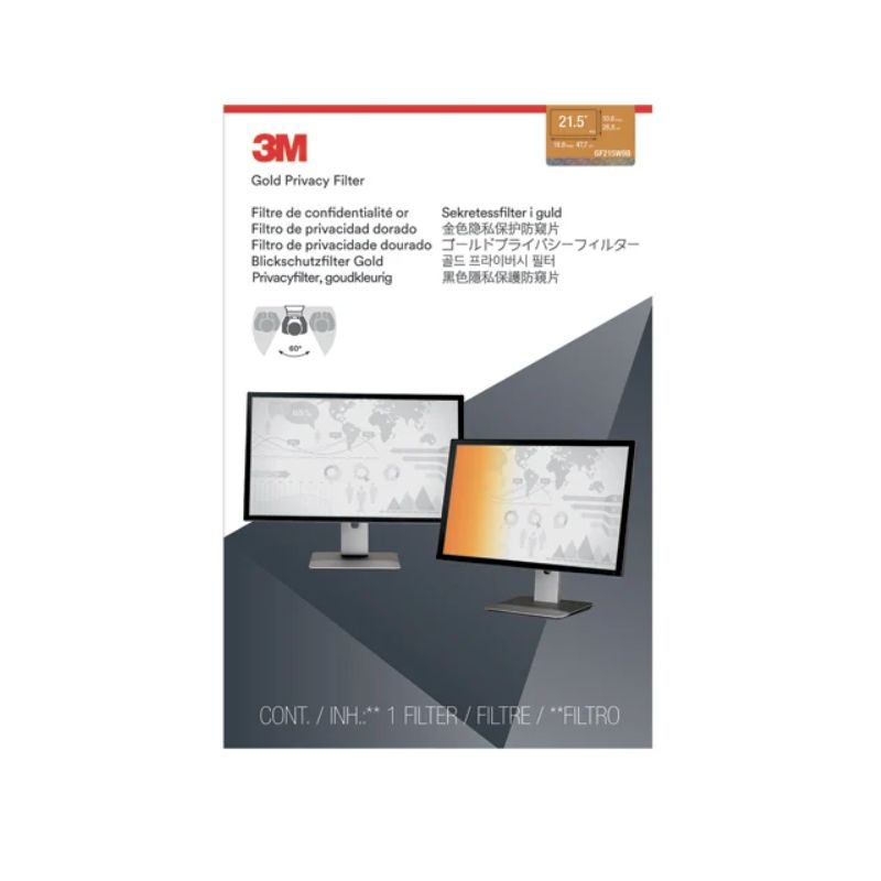 3M Filtre de confidentialité Or pour PC fixe de 21,5 3M Filtre de confidentialité Or pour PC fixe de 21,5