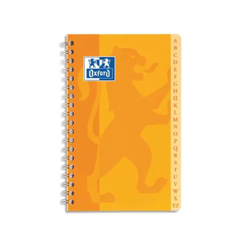 OXFORD Répertoire reliure spirale 9x14 cm 100 pages OXFORD Répertoire reliure spirale 9x14 cm 100 pages