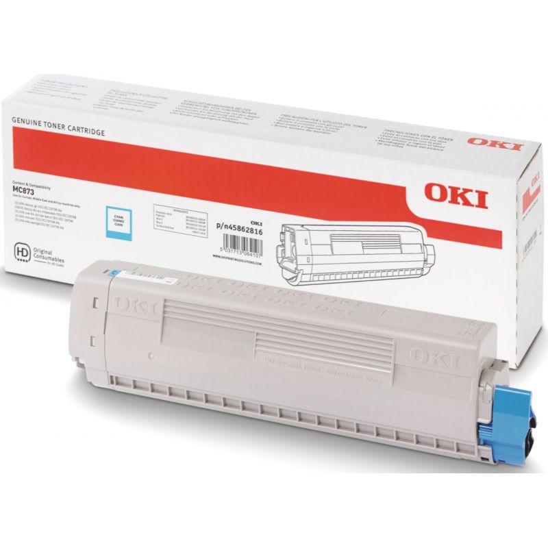 OKI MC873 cyan toner 10K OKI MC873 cyan toner 10K