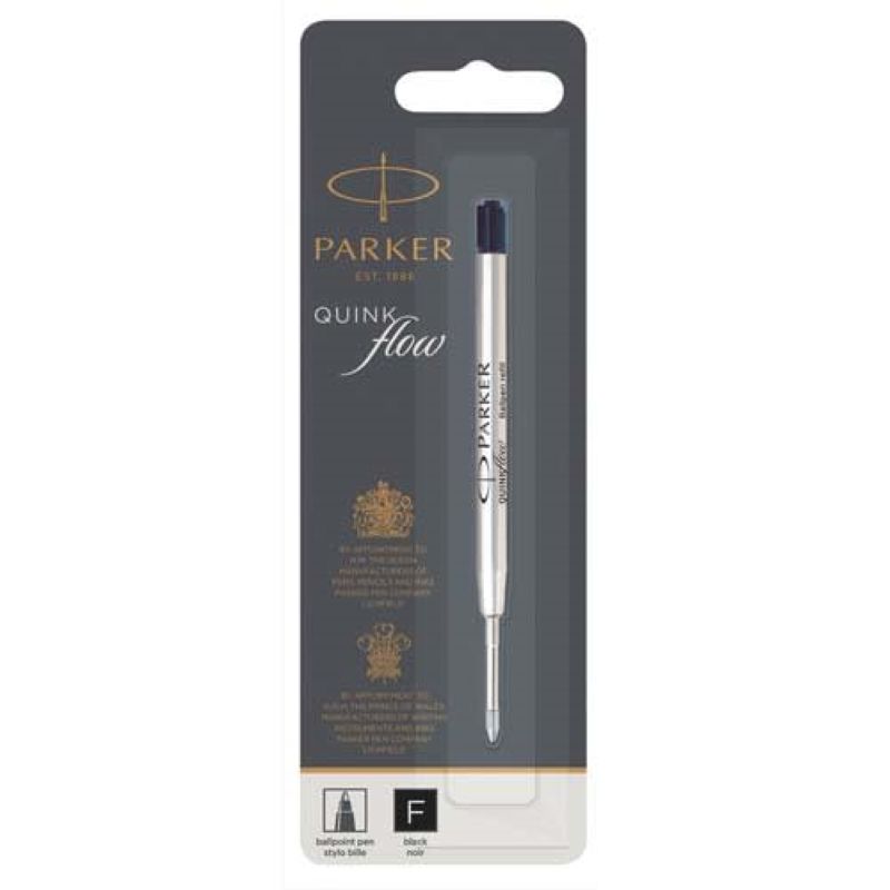 PARKER Recharge pour bille pointe fine QUINKFLOW encre Noire PARKER Recharge pour bille pointe fine QUINKFLOW encre Noire