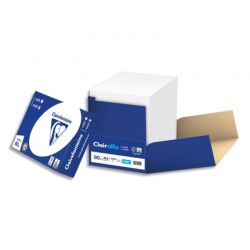 CLAIREFONTAINE Box de 2500 feuilles papier Blanc CLAIRALFA 80 grammes format A4