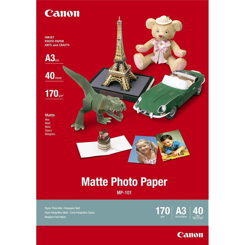 CANON Boîte de 40 feuilles papier photo Mat 170 g format A3 CANON Boîte de 40 feuilles papier photo Mat 170 g format A3