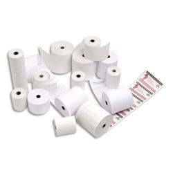 Bobine carte bancaire 57 x 40 x 12mm 17 mètres papier thermique 1 pli 48g