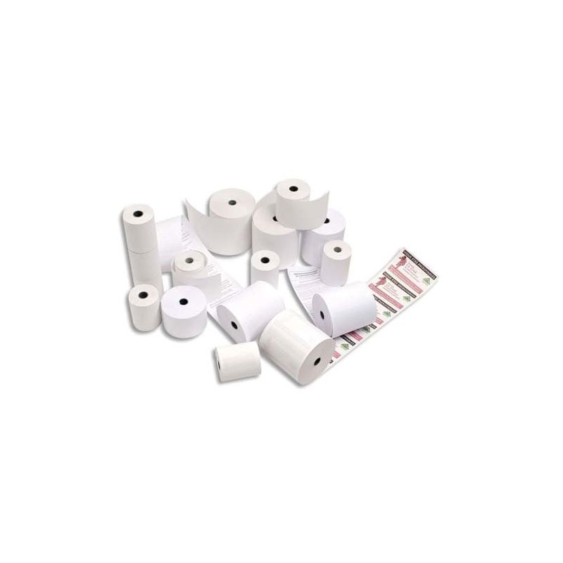 Bobine carte bancaire 57 x 40 x 12mm 17 mètres papier thermique 1 pli 48g Bobine carte bancaire 57 x 40 x 12mm 17 mètres papier thermique 1 pli 48g