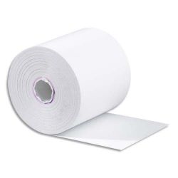 Bobine carte bancaire 57x60x12mm longueur 40 mètres papier thermique 55g 1 pli