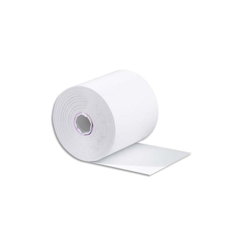 Bobine carte bancaire 57x60x12mm longueur 40 mètres papier thermique 55g 1 pli Bobine carte bancaire 57x60x12mm longueur 40 mètres papier thermique 55g 1 pli