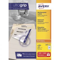 AVERY Boîte de 2400 étiquettes Blanches multi usages 70x37 mm