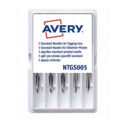 AVERY Boîte de 5 aiguilles avec couteau intégré pour pistolet textile standard