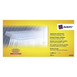AGIPA Boite de 5000 attaches textiles en polypropylène pour pistolet longueur 50 mm