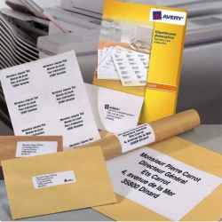 AVERY Boîte de 2700 étiquettes copieur coins carrés 70X31 mm