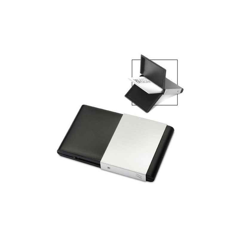 Porte-cartes de visite - SARZEDO - Noir chrome Porte-cartes de visite - SARZEDO - Noir chrome