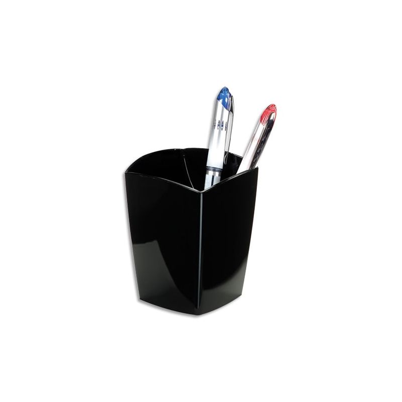 Pot à crayons en polystyrène, 100% recyclé et 100% recyclable Noir Pot à crayons en polystyrène, 100% recyclé et 100% recyclable Noir