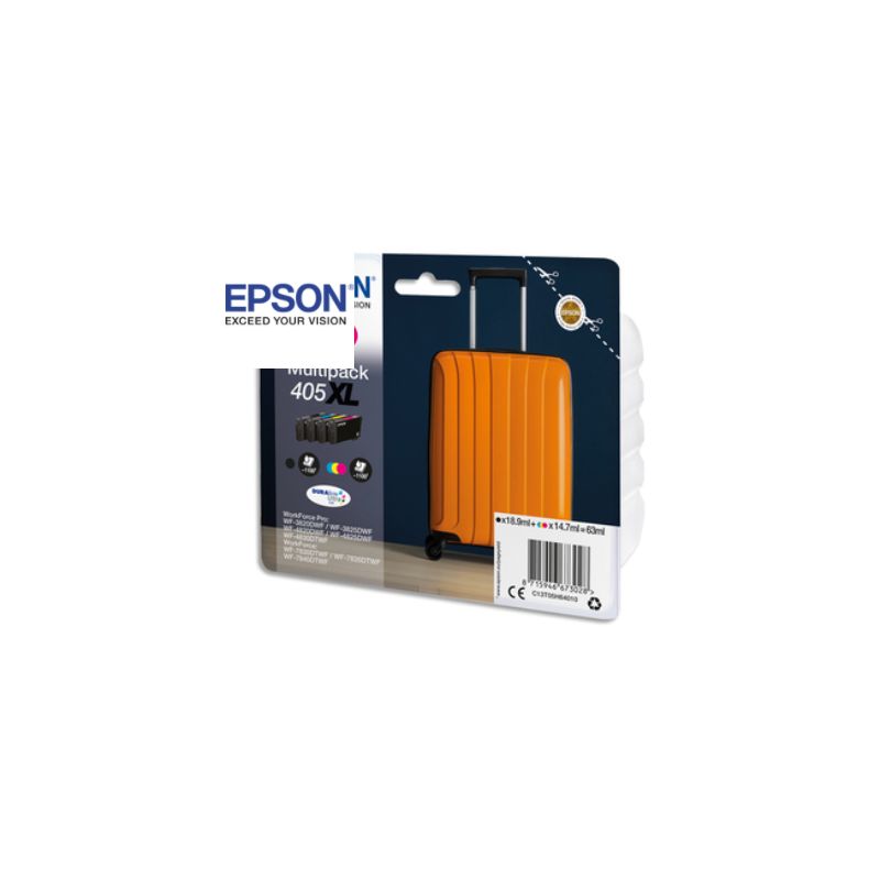 EPSON Multipack jet d'encre 4 couleurs 405XL C13T05H64010 EPSON Multipack jet d'encre 4 couleurs 405XL C13T05H64010