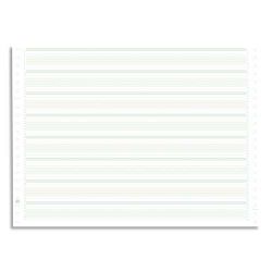 EXACOMPTA Boîte 2000 feuilles listing 70g standard blanc 240x11 1 pli bande Caroll détachable