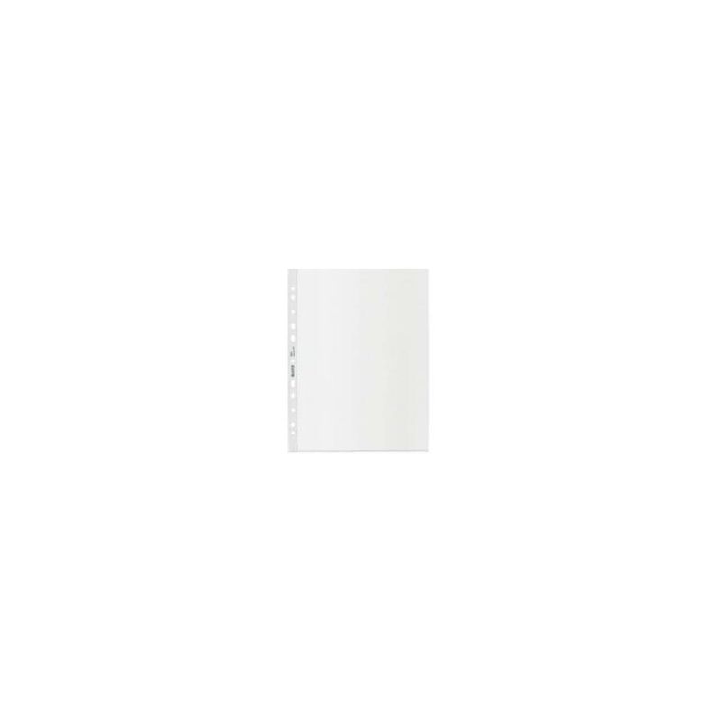 LEITZ Sachet de 25 pochettes perforées en polypro 10/100eme lisse 90% recyclé. Anti transfert.Transparent LEITZ Sachet de 25 pochettes perforées en polypro 10/100eme lisse 90% recyclé. Anti transfert.Transparent