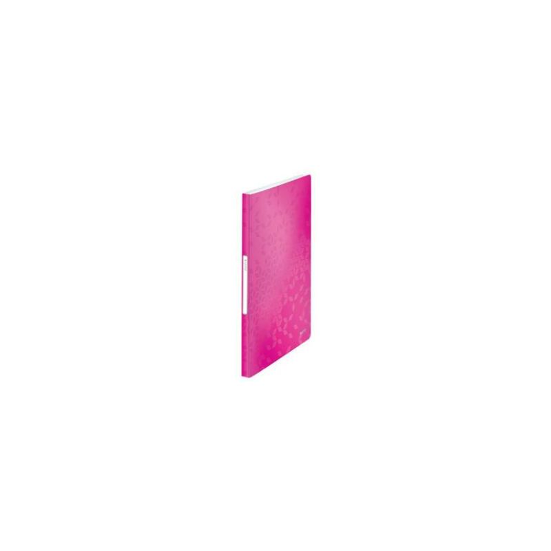 LEITZ Protège document WOW en polypropylène 40 pochettes, 80 vues. Coloris Rose LEITZ Protège document WOW en polypropylène 40 pochettes, 80 vues. Coloris Rose