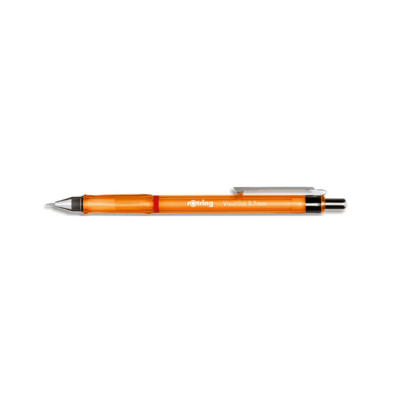 ROTRING Portemine VisuClick à mécanisme à déclic. Largeur de trait 0,7mm. Mine HB. Coloris Orange ROTRING Portemine VisuClick à mécanisme à déclic. Largeur de trait 0,7mm. Mine HB. Coloris Orange
