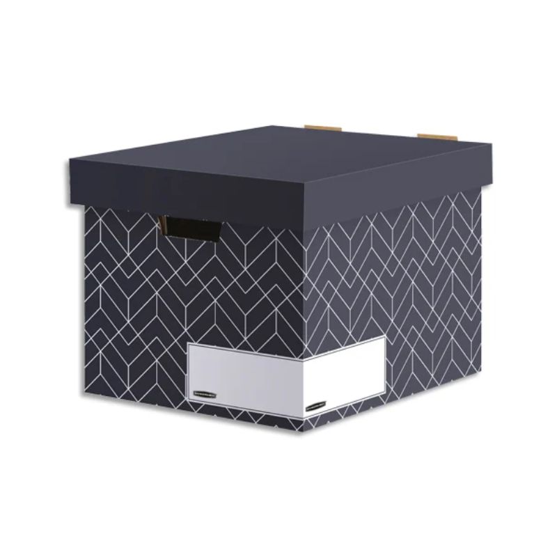 BANKERS BOX Caisse archives HEAVY DUTY DESIGN. Montage manuel. Coloris Gris ardoise BANKERS BOX Caisse archives HEAVY DUTY DESIGN. Montage manuel. Coloris Gris ardoise