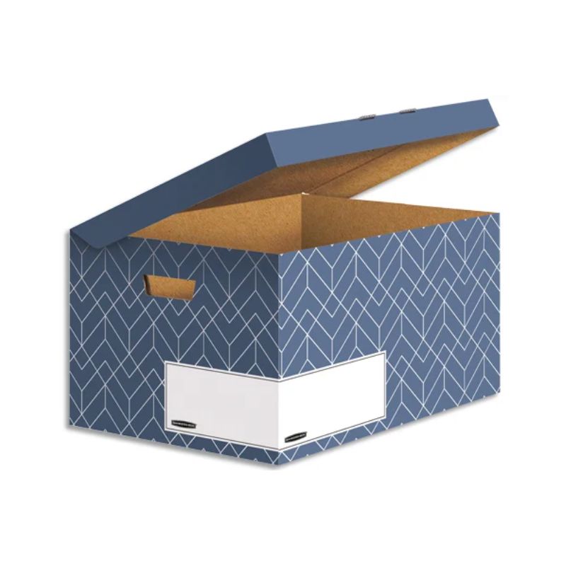 BANKERS BOX Conteneur archives HEAVY DUTY DESIGN. Montage manuel. Coloris bleu BANKERS BOX Conteneur archives HEAVY DUTY DESIGN. Montage manuel. Coloris bleu