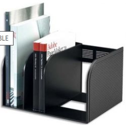 DURABLE Porte-catalogues OPTIMO en polystyrène antichoc. Dim : L 30 x H 25x P 180 cm. Coloris anthracite.