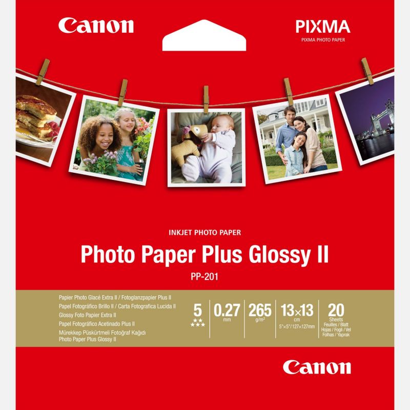 CANON Papier photo 20 feuilles 13x13 PP201 CANON Papier photo 20 feuilles 13x13 PP201