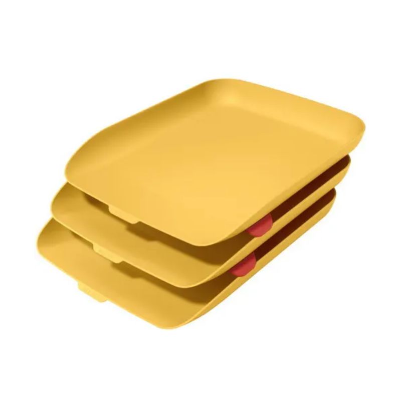 LEITZ Corbeille à courrier Cosy, L268 x H43 x P358 mm, jaune LEITZ Corbeille à courrier Cosy, L268 x H43 x P358 mm, jaune
