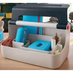 LEITZ Boîte de rangement Cosy, L214 x H196 x P367 mm, gris