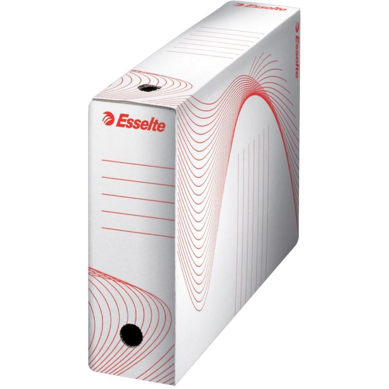 ESSELTE Boîte à archives en carton ondulé kraftdos de 8 cm Coloris Blanc ESSELTE Boîte à archives en carton ondulé kraftdos de 8 cm Coloris Blanc