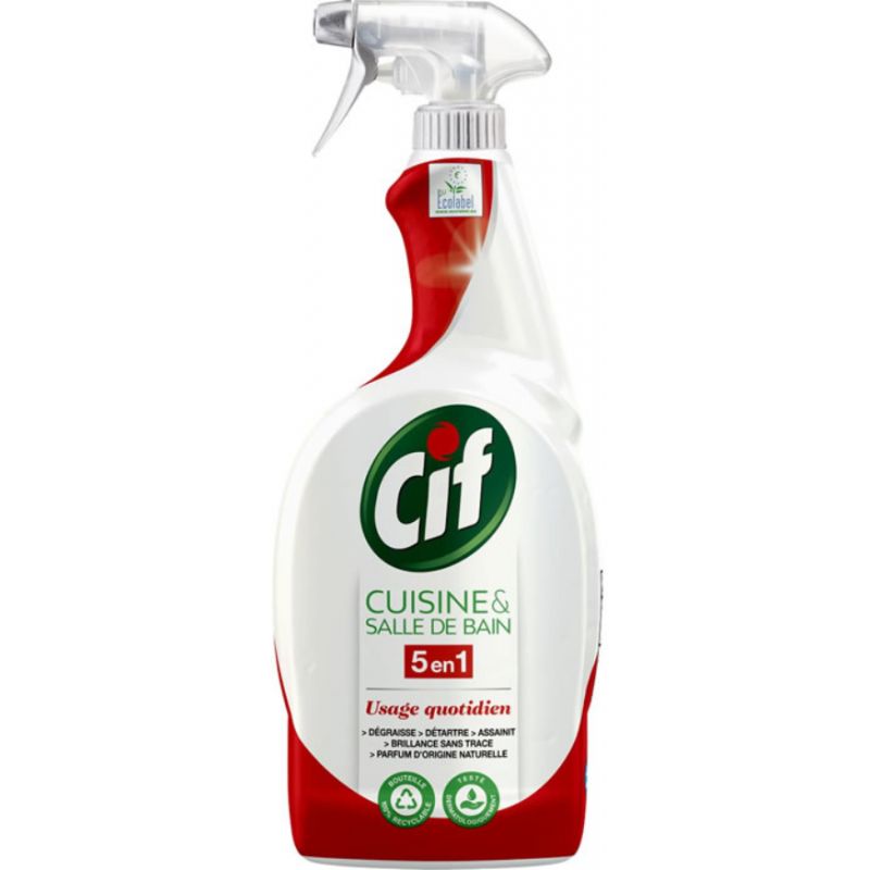 CIF : Nettoyant spray cuisine et salle de bain CIF : Nettoyant spray cuisine et salle de bain