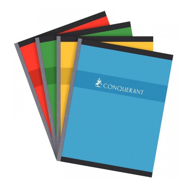 CONQUERANT Cahier format 17 x 22cm 192 pages 70g grands carreaux Séyès CONQUERANT Cahier format 17 x 22cm 192 pages 70g grands carreaux Séyès