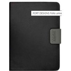 PORT DESIGN Folio universel Phoenix noir 7-8,5 pouces 202282