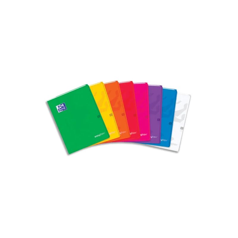 OXFORD Cahier EASY BOOK couverture PP reliure piqûre 96 pages 5x5 format 24x32cm. Coloris assortis OXFORD Cahier EASY BOOK couverture PP reliure piqûre 96 pages 5x5 format 24x32cm. Coloris assortis