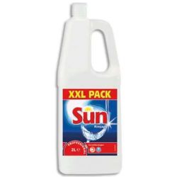 SUN Bidon de 2 Litres Liquide de rinçage pour lave-vaisselle cycle long